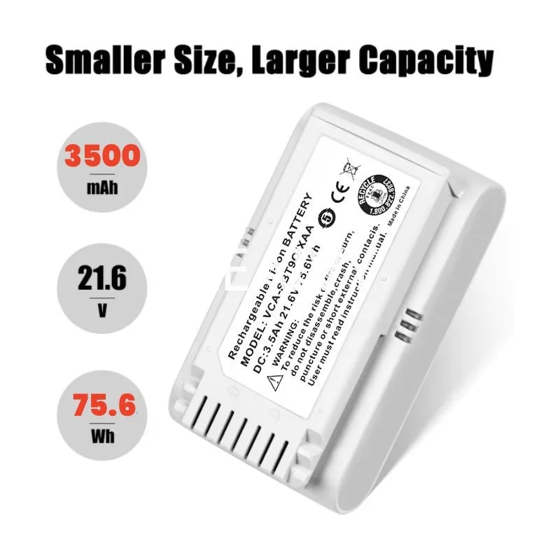 5000mAh Replacement Battery for Samsung Jet 70 and Jet 90 Vacuum - 8