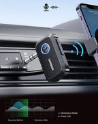 Bluetooth 5.3 Car AUX Adapter for Wireless Music and Hands-Free Calls