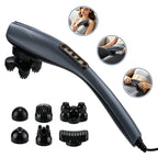 Electric Handheld Percussive Body Massager with 6 Attachments