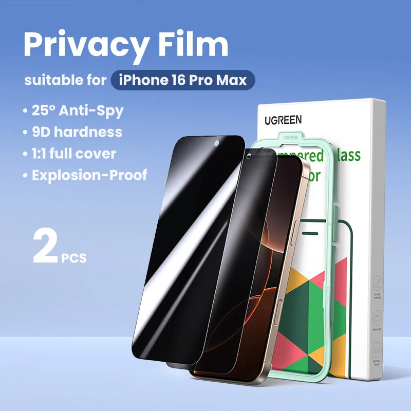 Anti-Spy Tempered Glass Privacy Screen Protector for iPhone - 27