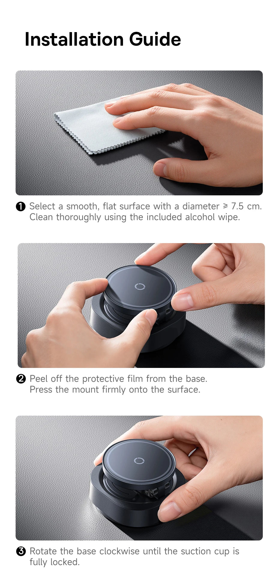Magnetic Wireless Charging Car Mount with Vacuum Suction - 29