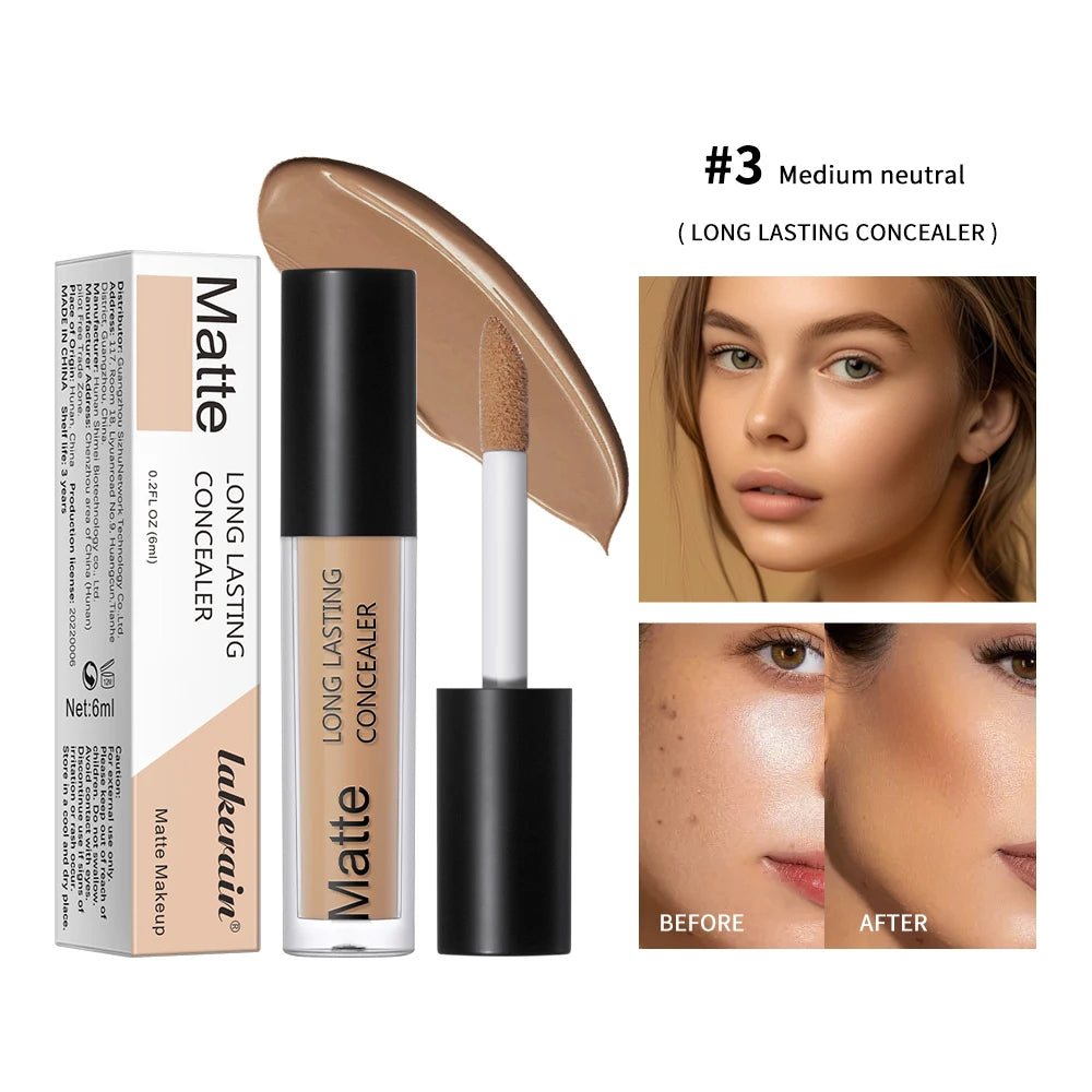 Full Coverage Matte Liquid Concealer for All Skin Types - 22