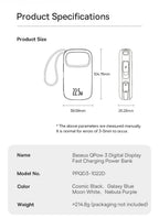 22.5W Fast Charging Power Bank with Built-in Cables