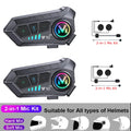 Bluetooth 5.3 Motorcycle Helmet Intercom Headset for 2 Riders