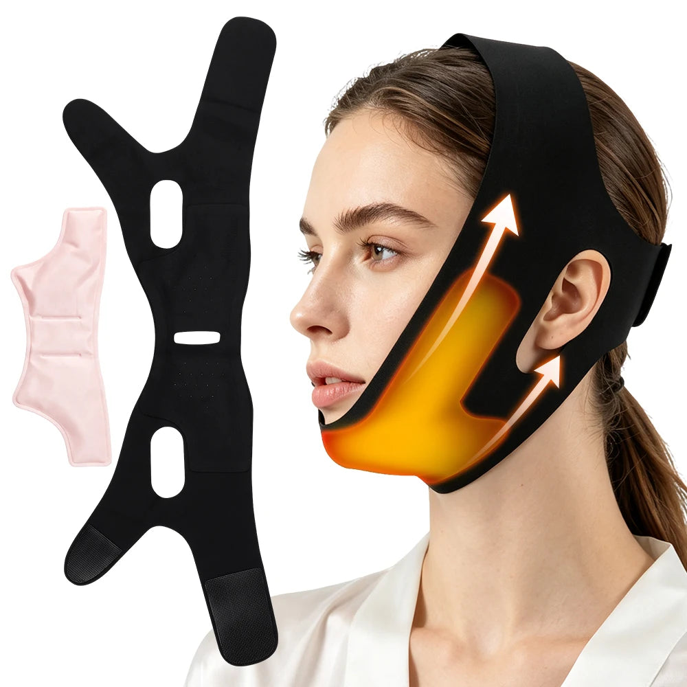 Hot and Cold Gel V-Line Face Lifting Bandage - 16