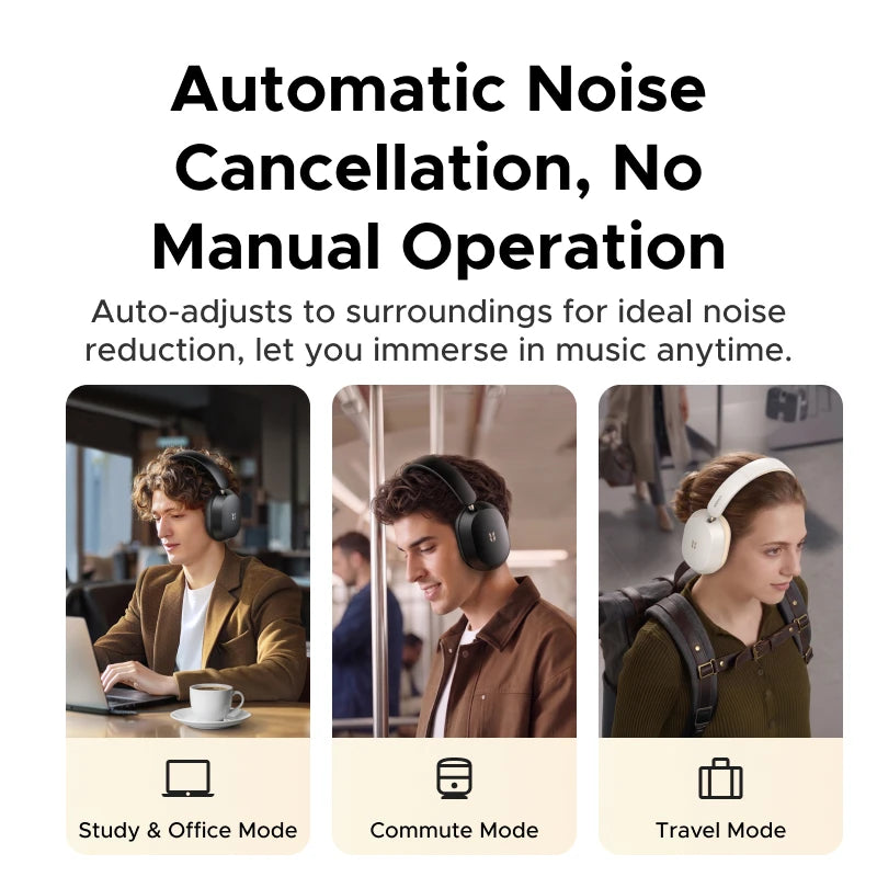 Wireless Noise Canceling Over-Ear Headphones with 112H Battery