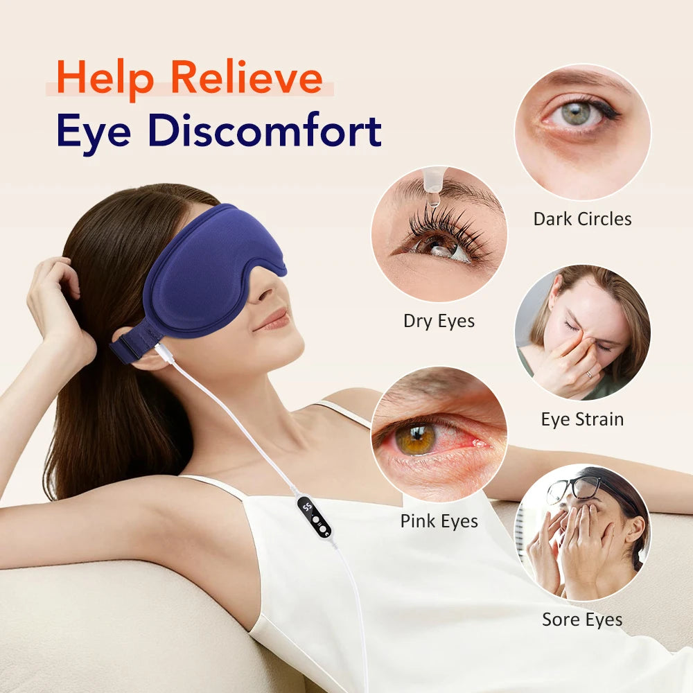 Heated Eye Massage Mask for Dry Eyes and Eye Strain - 14