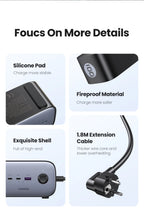 100W GaN 6-in-1 Fast Desktop Charging Station and Power Strip