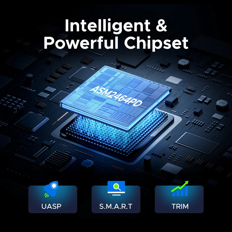 40Gbps USB4 NVMe SSD Enclosure for High-Speed Data Transfer
