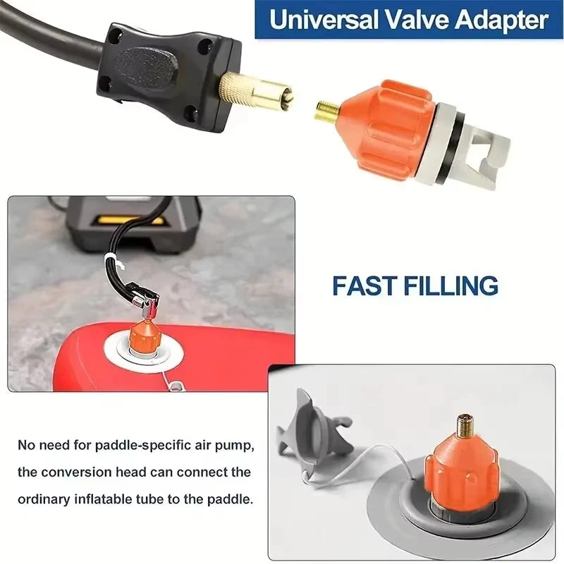 Inflatable SUP Board and Kayak Air Valve Adapter