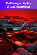 RGB LED Interior Car Ambient Light Strip Kit with App Control