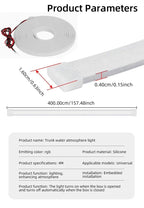 12V 4 Meter RGB LED Trunk Ambient Light Strip with App Control