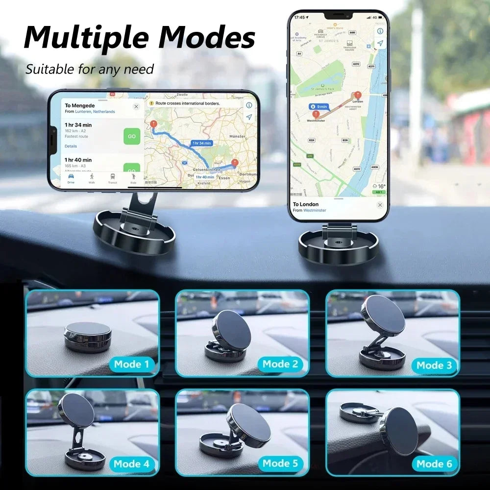 720 Degree Foldable Magnetic Phone Holder for Car Home and Office