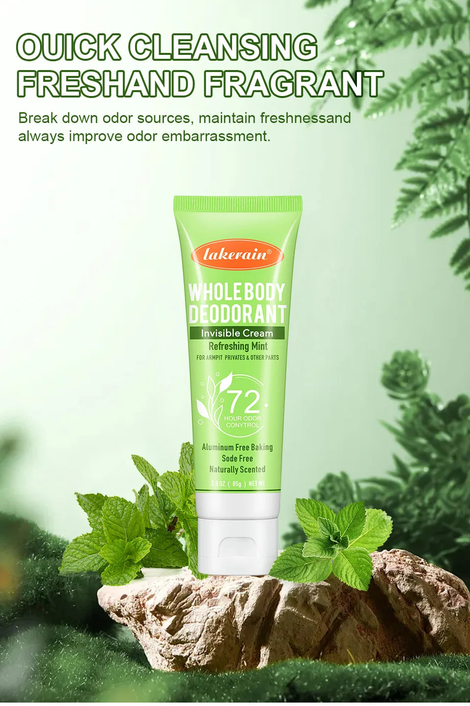 72-Hour Invisible Body Deodorant Cream - 7