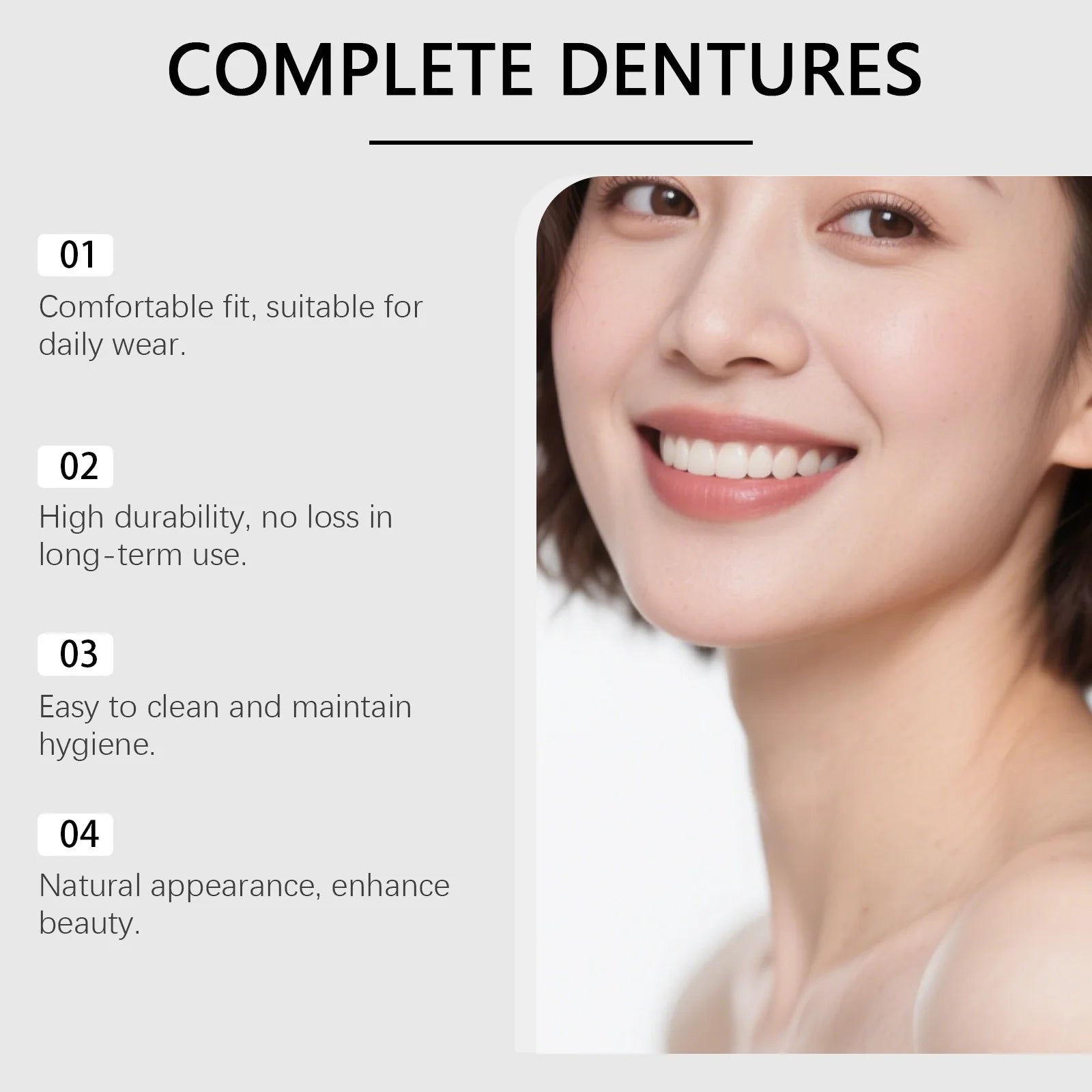 Temporary Cosmetic Denture Set for Smile Enhancement - 9