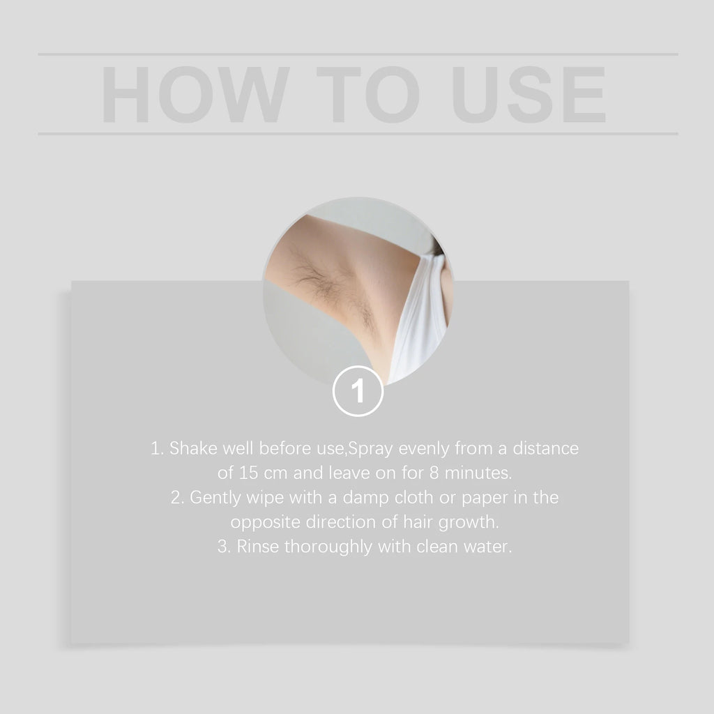 Painless Gentle Hair Removal Spray for Body and Legs