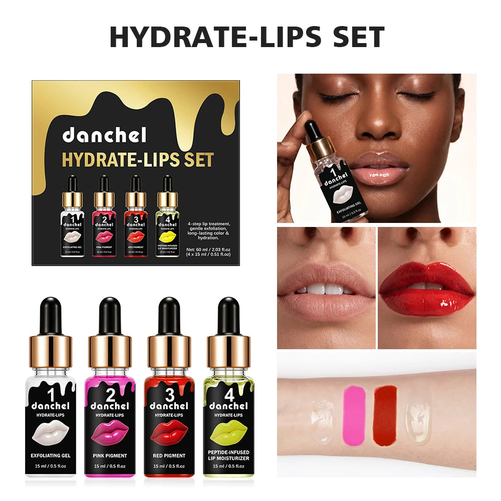 4-Step Lip Care and Exfoliation Treatment Set