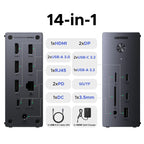 14-in-1 USB-C Triple Display Docking Station with 100W PD