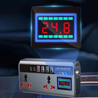 200W 12V/24V to 220V Car Power Inverter with 9 Charging Ports