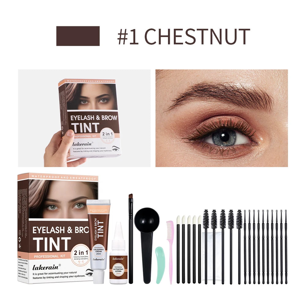 Professional Eyelash and Eyebrow Tinting Kit - 1