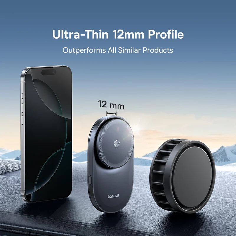 25W Magnetic Wireless Car Charger with Cooling Fan