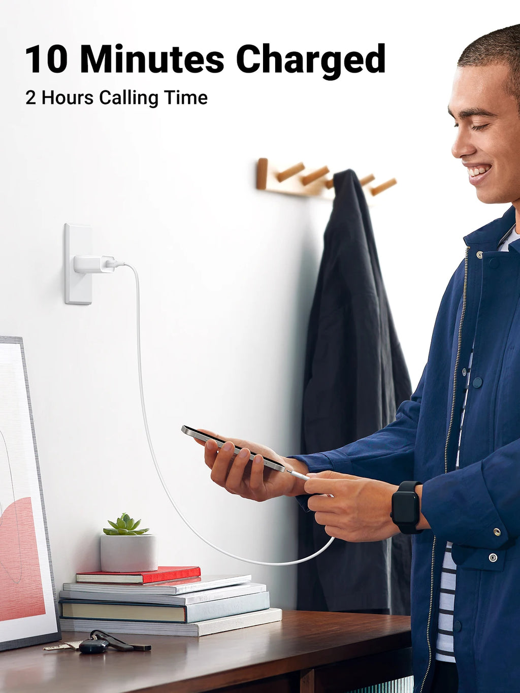 20W USB-C Fast Wall Charger for iPhone and Smartphones