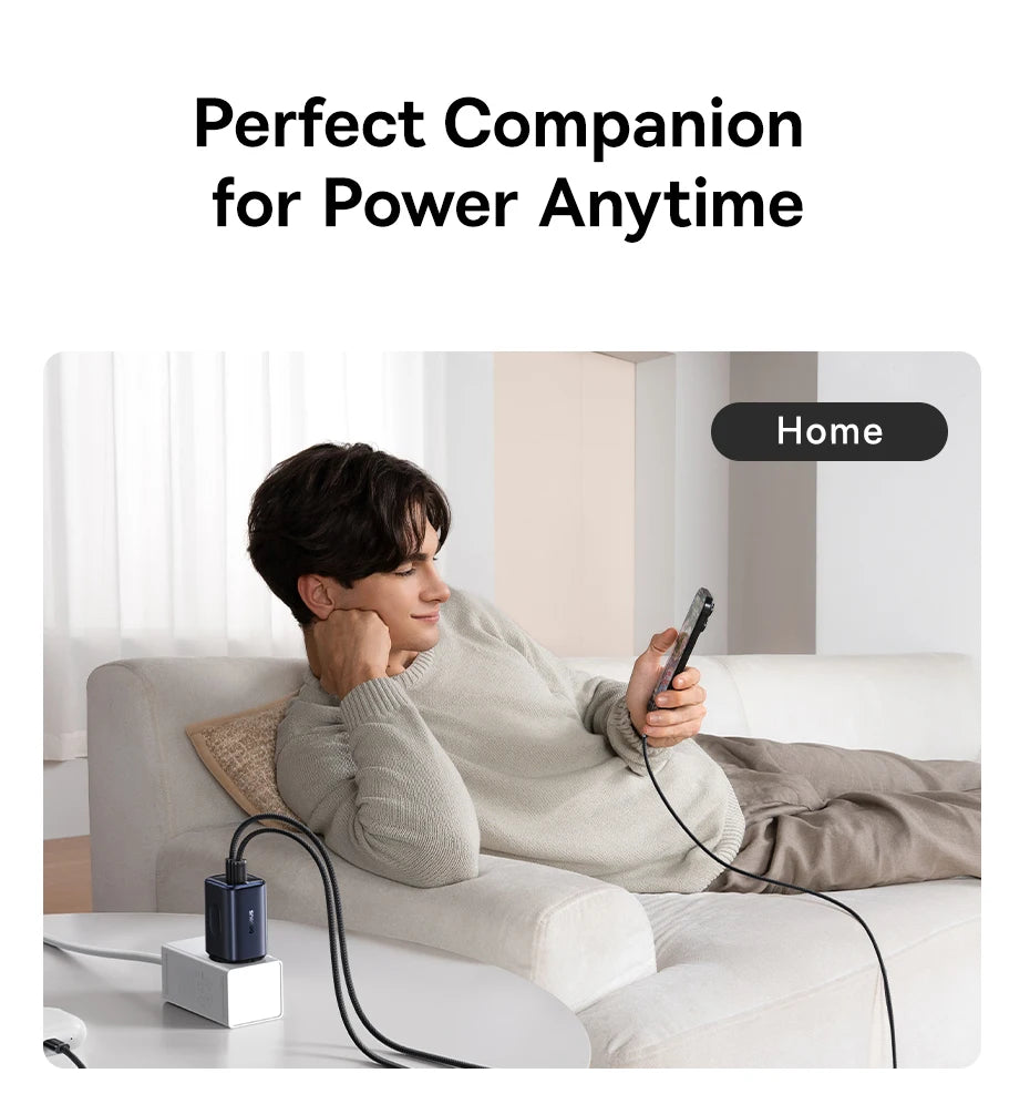 100W GaN 3-Port Fast Wall Charger for Laptops and Smartphones - 16