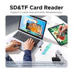 6-in-2 USB-C Hub Adapter for MacBook Pro and Air