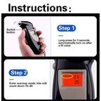 Digital Alcohol Breath Tester with LCD Display and 5 Mouthpieces