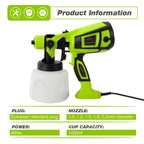 850W Electric HVLP Paint Sprayer with 5 Nozzles