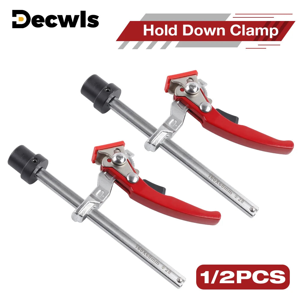Adjustable 28mm Quick-Release Woodworking Bench Hold Down Clamp