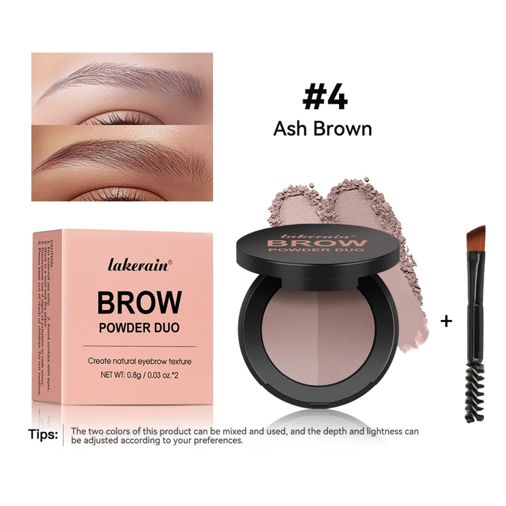 Two-Color Eyebrow Powder Duo for Natural Brows and Contouring - 22