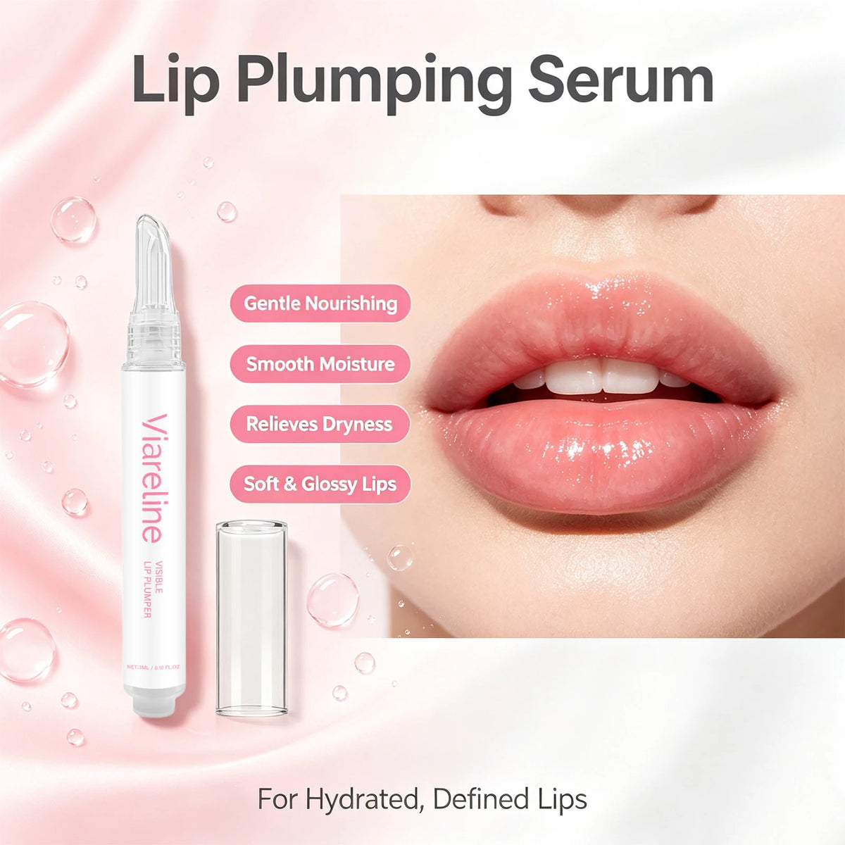 Hydrating Lip Plumper Serum for Smooth Lips