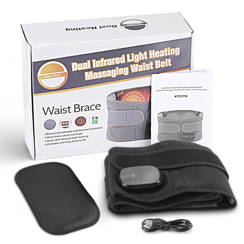 Cordless Heated Waist Massage Belt with Vibration - 20