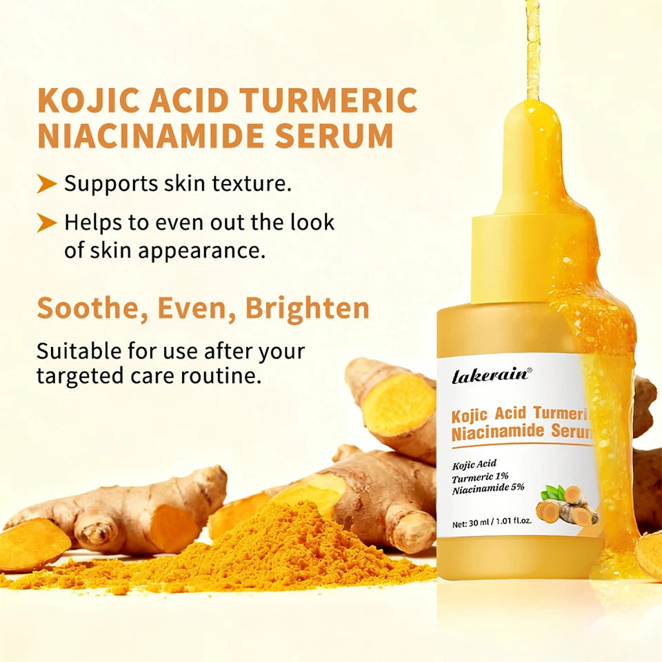 Brightening Kojic Acid and Turmeric Facial Serum