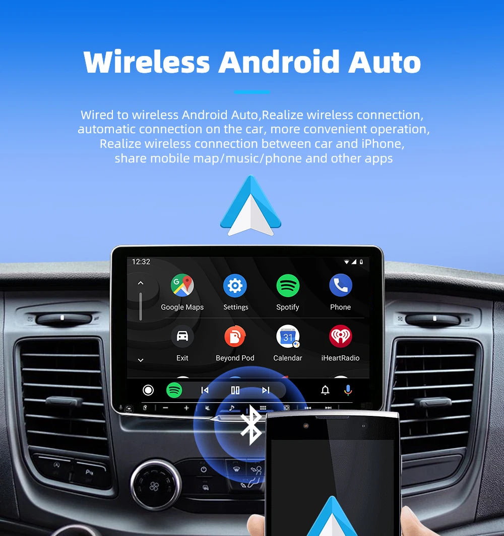 2-in-1 Wired to Wireless CarPlay and Android Auto Adapter Dongle
