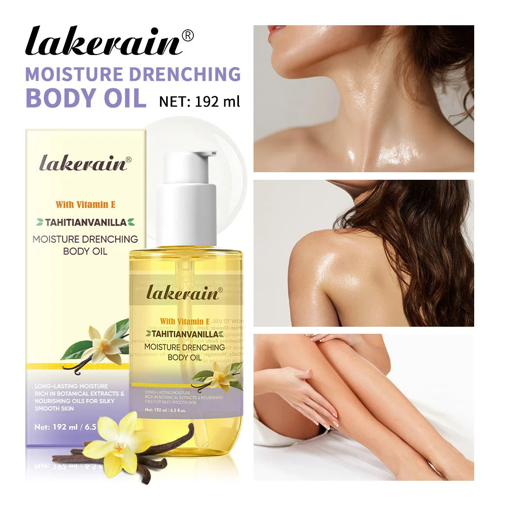 Moisture Drenching Vanilla Body Oil for Dry Skin - 1