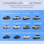 5.8GHz 2 in 1 Wired to Wireless CarPlay and Android Auto Adapter