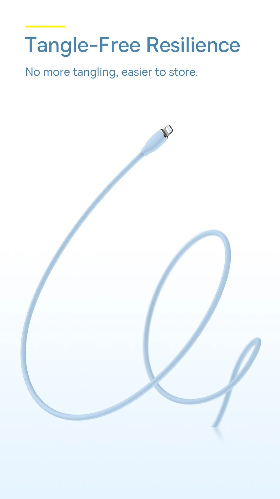 USB-C to Lightning 20W Fast Charging Liquid Silicone Cable