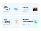 4K HDMI to USB-C Video Capture Card for Live Streaming and Recording