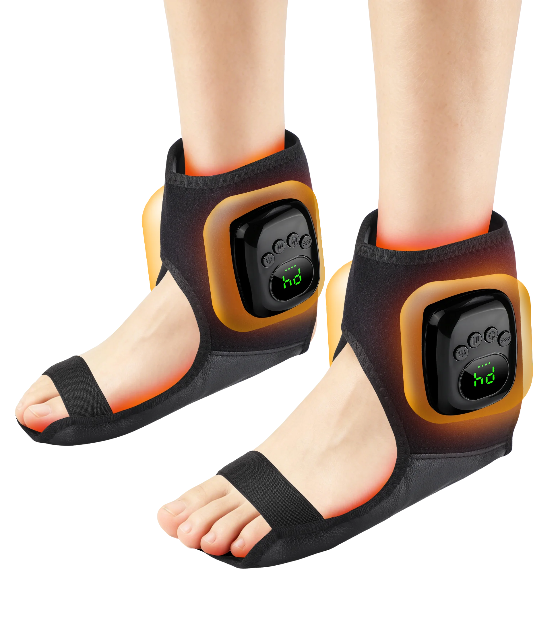 Wireless Ankle Airbag Compression Massager with Heat - 18