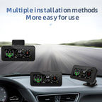 M60 GPS Car HUD Inclinometer Speedometer Voltage Monitor Clock