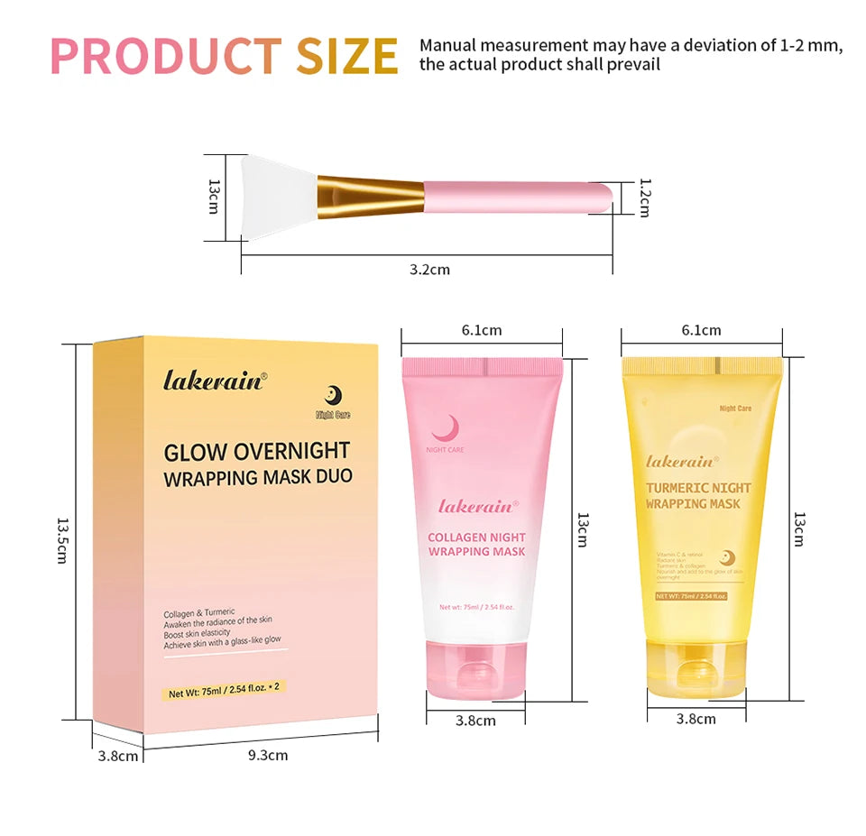 Overnight Peel-Off Face Mask Duo for Radiant Skin - 14
