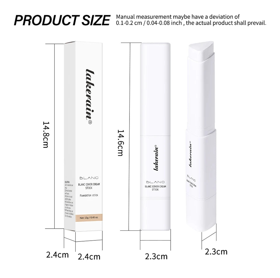 Color-Changing Foundation Stick with Built-in Blending Brush