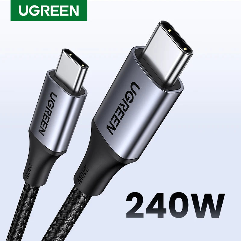 240W USB-C to USB-C Fast Charging and Data Sync Cable