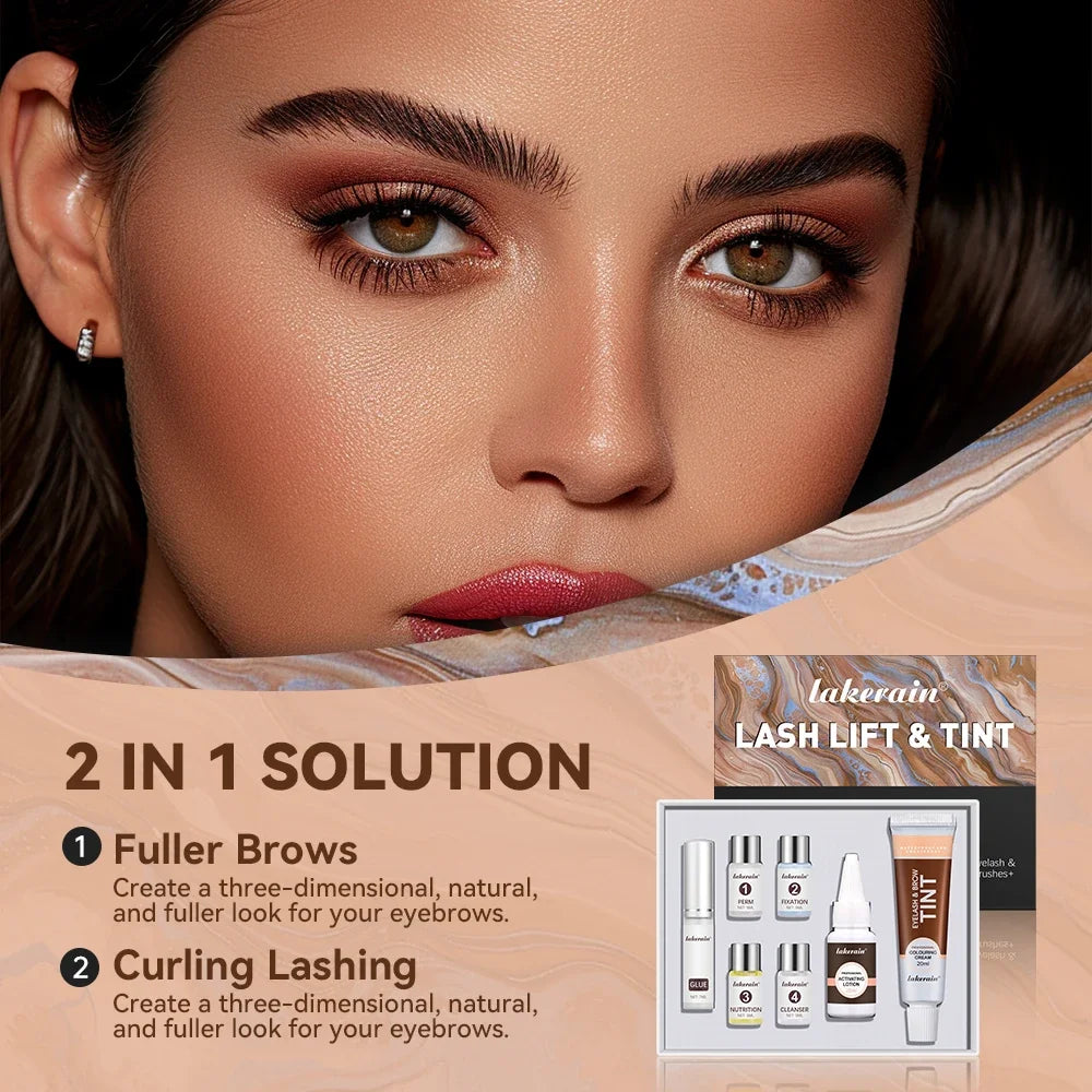 Professional Lash Lift and Eyebrow Tinting Kit