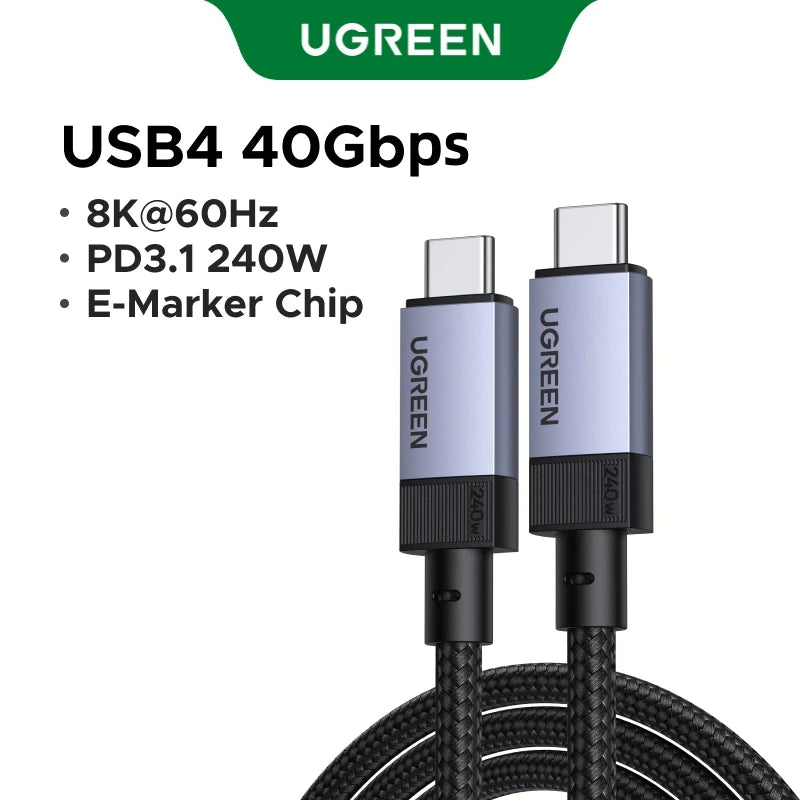 USB4 240W Fast Charging and 40Gbps Data Sync Cable - 17