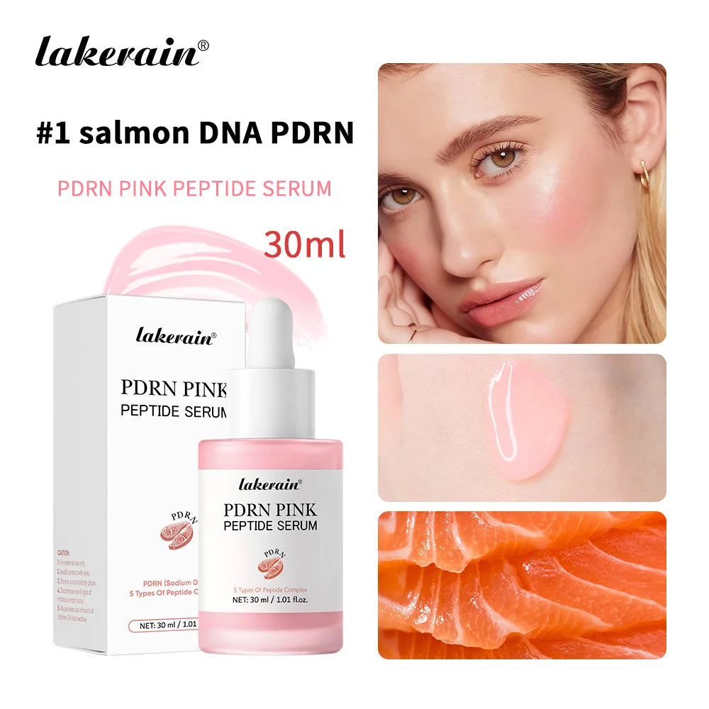 Salmon PDRN Pink Peptide Facial Serum for Radiant Glass Skin
