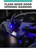 Magnetic LED Car Door Welcome Light with USB Charging and Auto Sensor