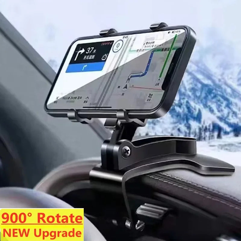 Dashboard Car Phone Holder 900 Degree Rotation Mobile Stand